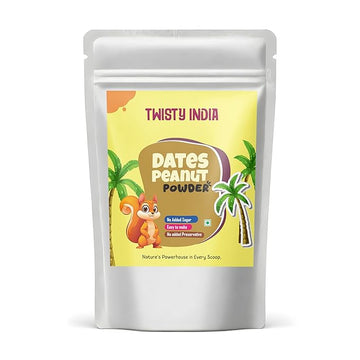 Twisty India Dates Peanut Powder, No Added Sugar, Natural Energy Supplement (1 Kg)