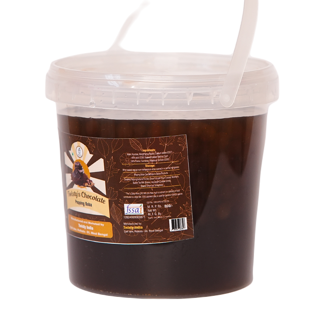 Chocolate Popping Boba for Bubble Tea(Best Quality)