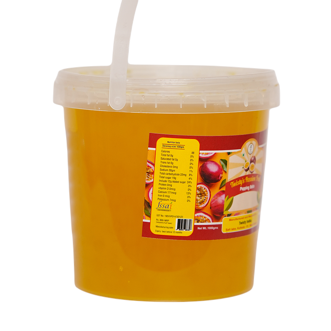 Passion Fruit Popping Boba for Bubble Tea