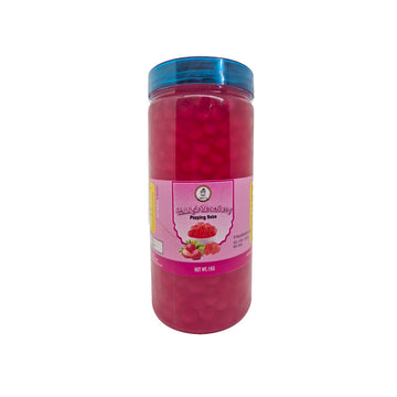 Strawberry Popping Boba for Bubble Tea