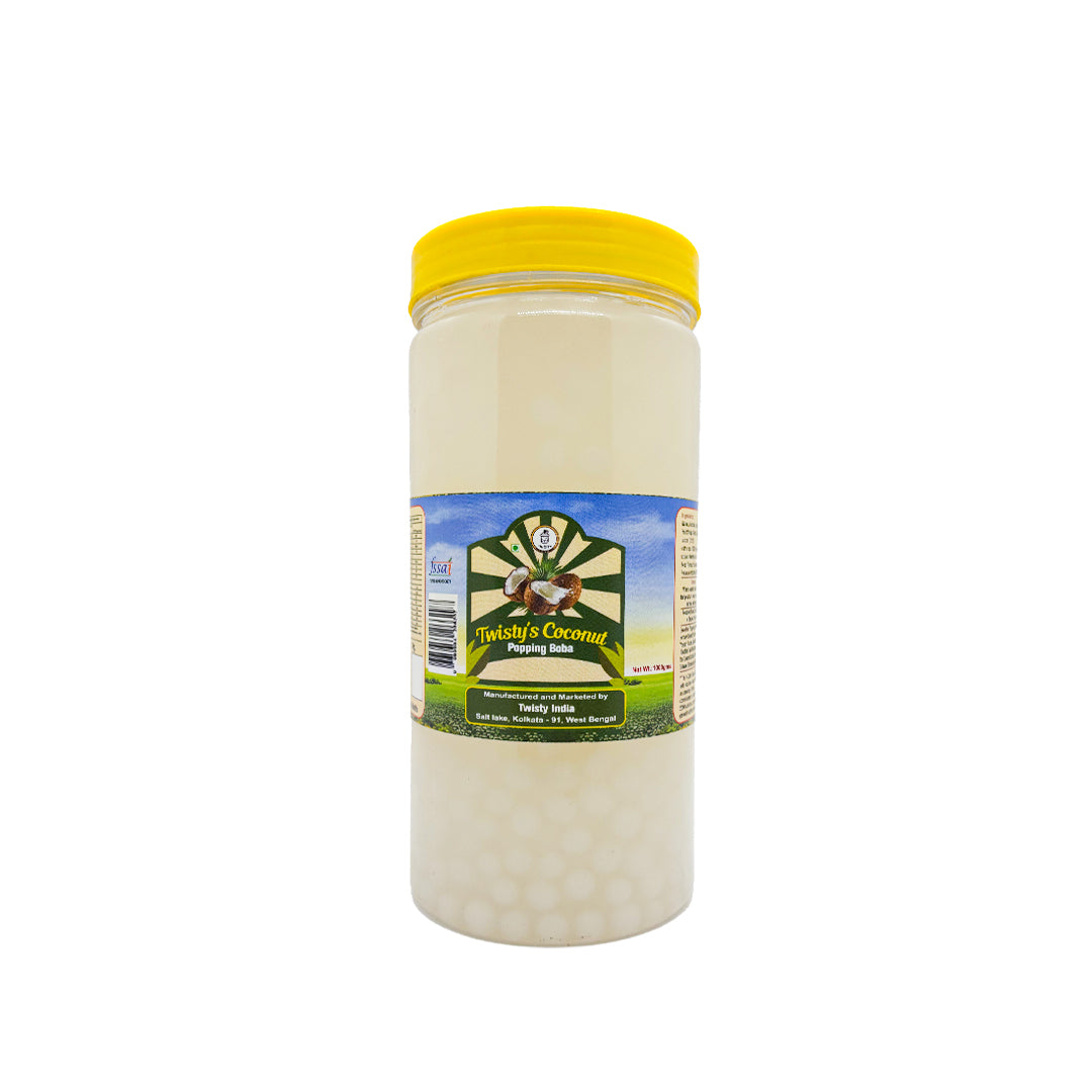 Coconut Popping Boba for Bubble Tea, Mocktails, Ice Tea's