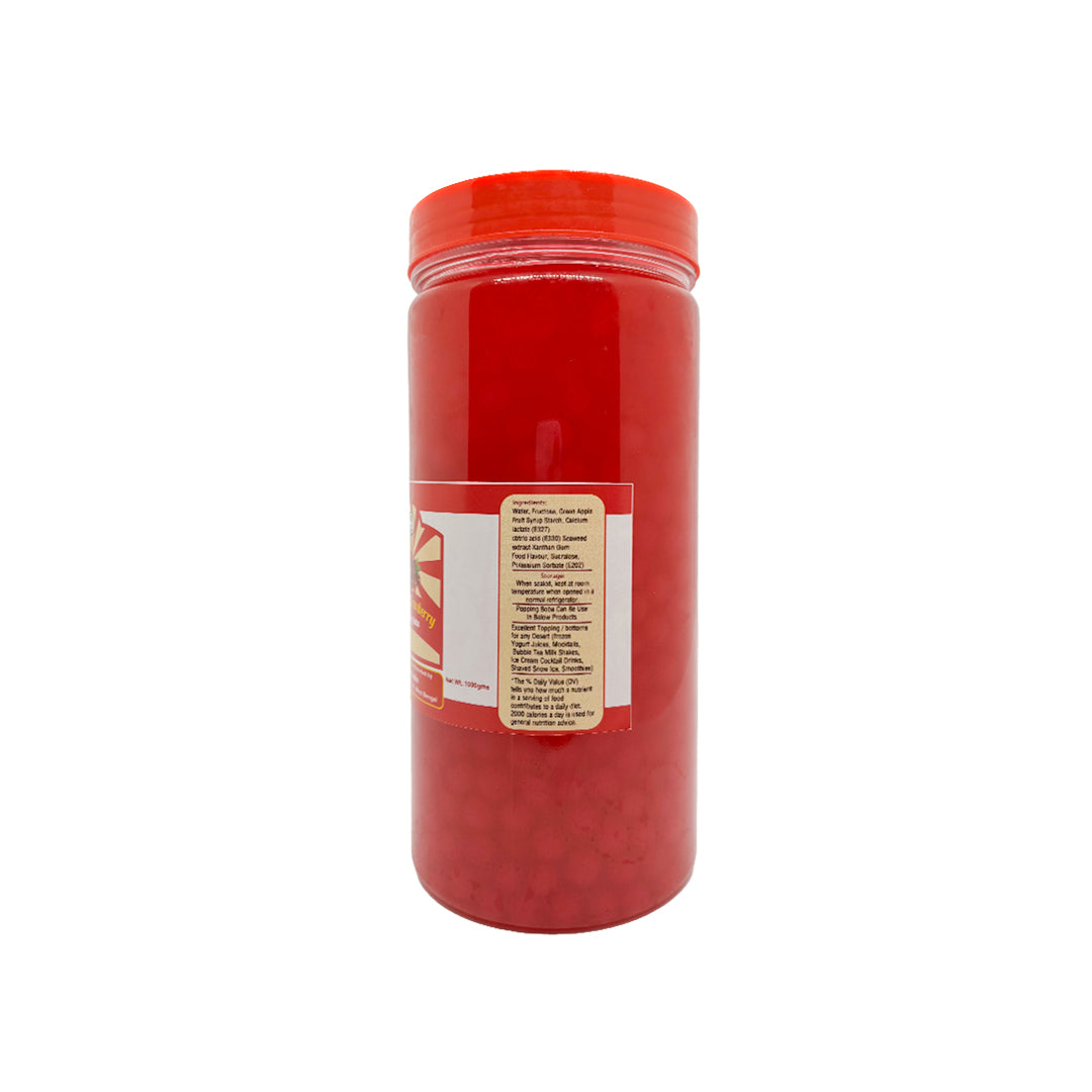 Cranberry Popping Boba for Bubble Tea, Mocktails, Ice Tea's