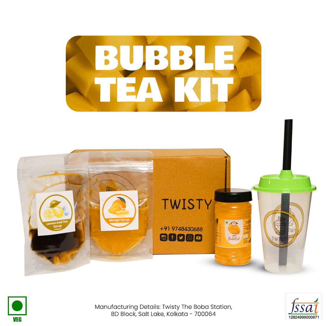 DIY Mango Bubble Tea Kit – Indulgent Boba Experience at Home