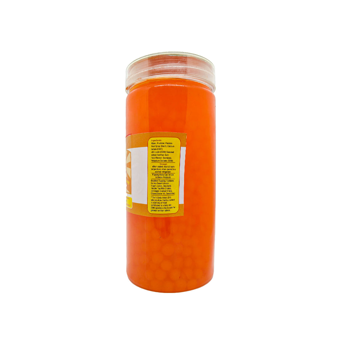 Orange Popping Boba for Bubble Tea
