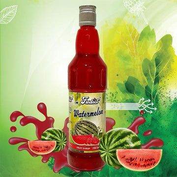 Fudict Foods Watermelon Syrup (750ml) for Milkshakes, Iced Tea's