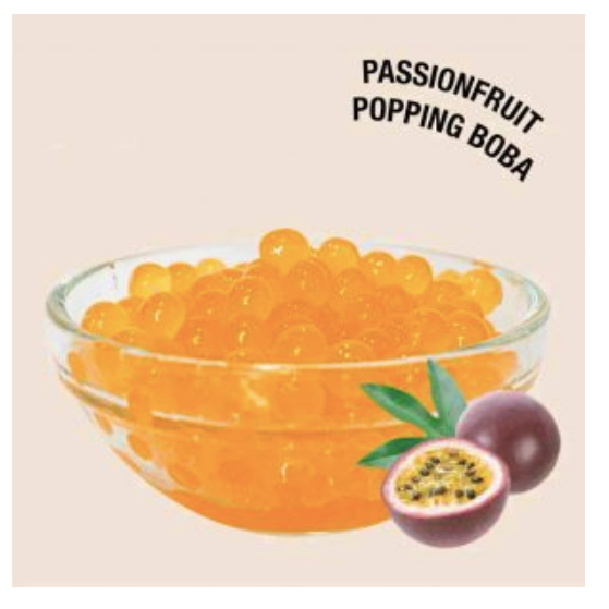 Passion Fruit Popping Boba for Bubble Tea