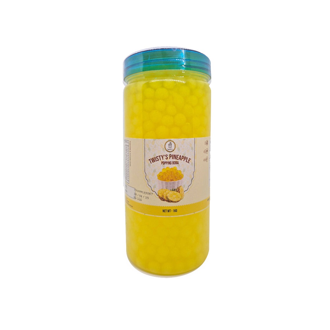 Pineapple Popping Boba for Bubble Tea, Mocktails, Ice Tea's